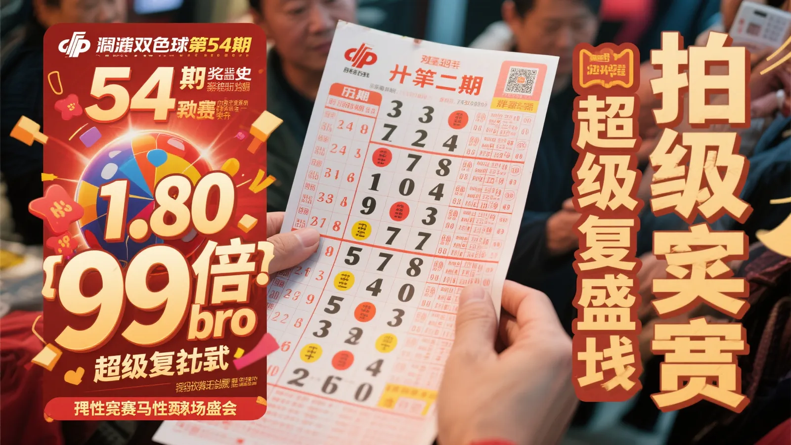 1.8万豪华复式票惊现，99倍哥强势回归！双色球054期晒票