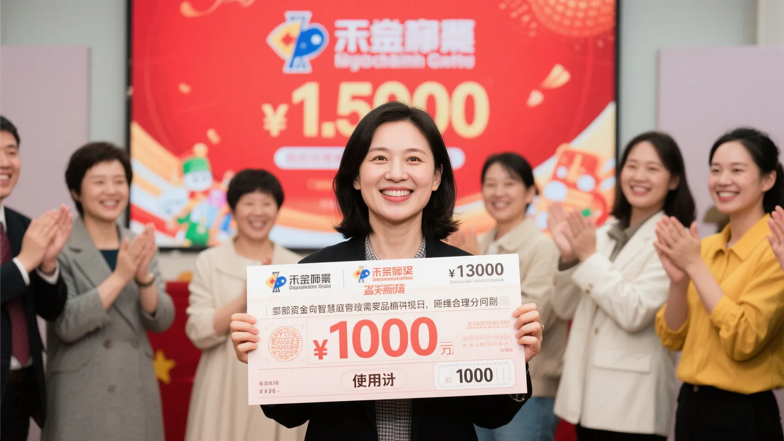 女子坚持5年守号揽获大乐透1440万 第二天火速领奖