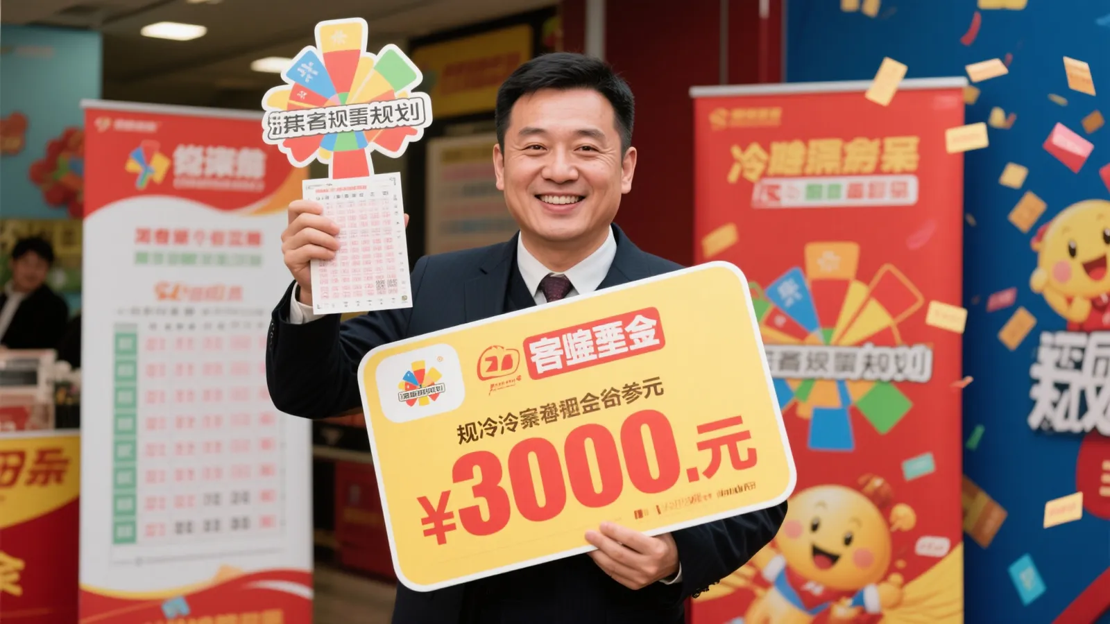 男子喜中福彩40万难掩兴奋：平时闲来无事就买几张