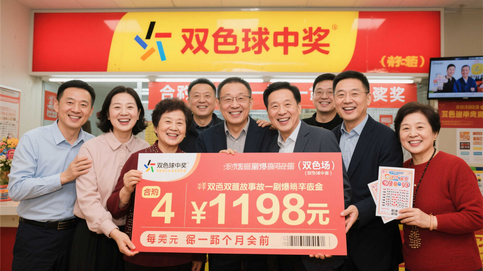 亲情合买团4元喜中双色球1198万 迟到1月终现身领奖